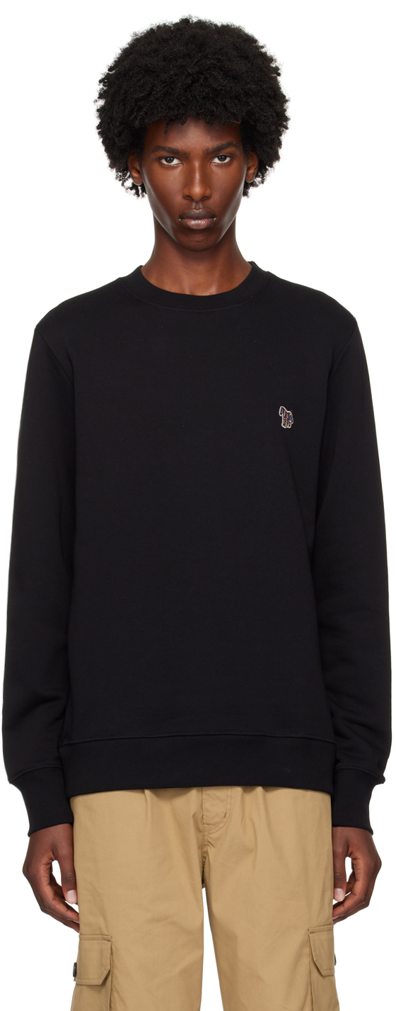 Shop Ps By Paul Smith Black Zebra Sweatshirt In 79 Blacks