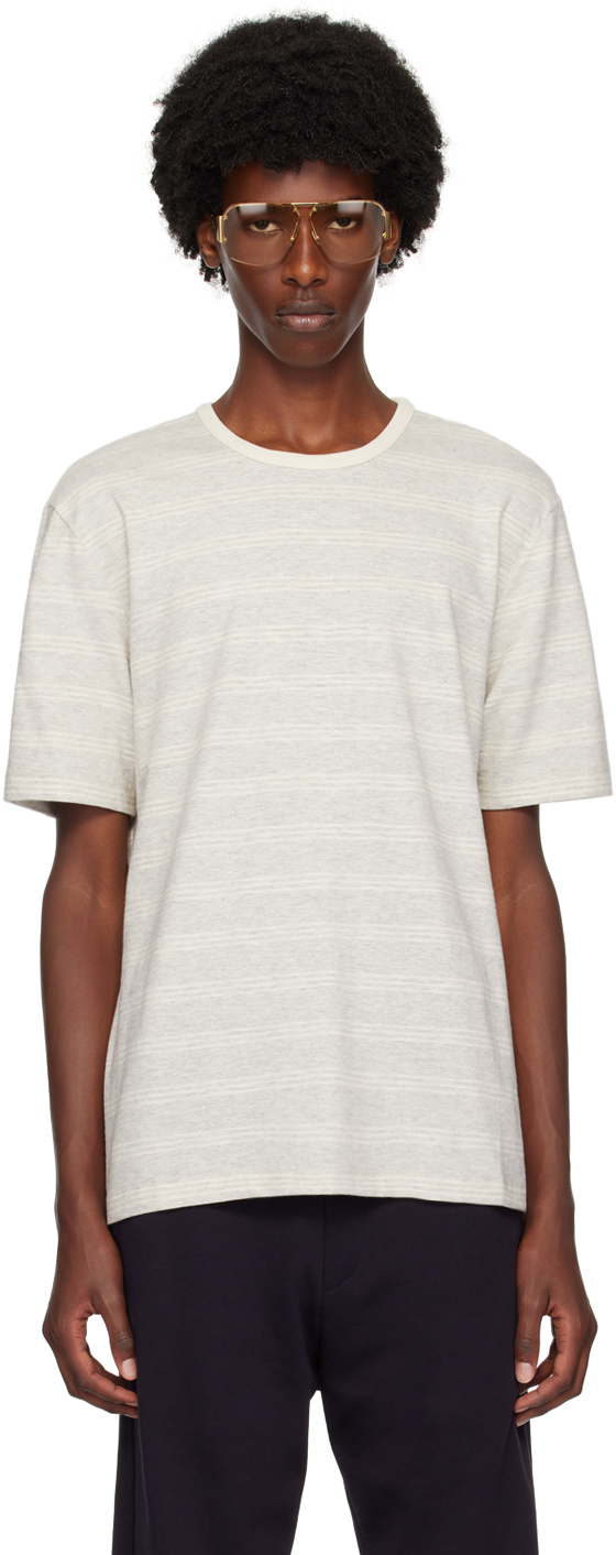 【関税込み】PS by Paul Smith グレー ボーダー Tシャツ PS by Paul Smithのグレー ボーダー Tシャツがセール中