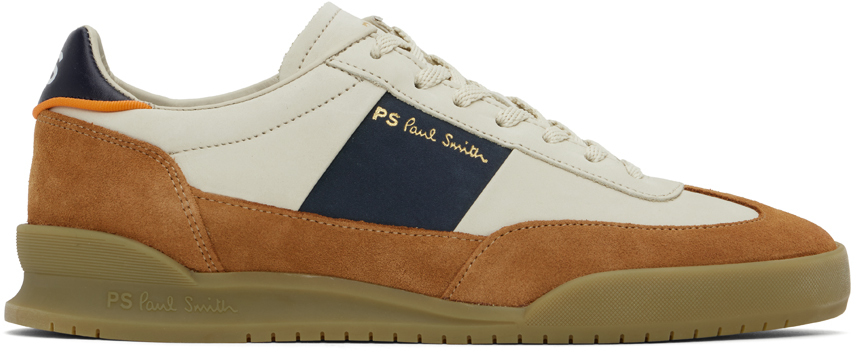 【関税込み】PS by Paul Smith タン＆ベージュ Dover スニーカー Tan & Beige Dover Sneakers by PS by Paul Smith on Sale