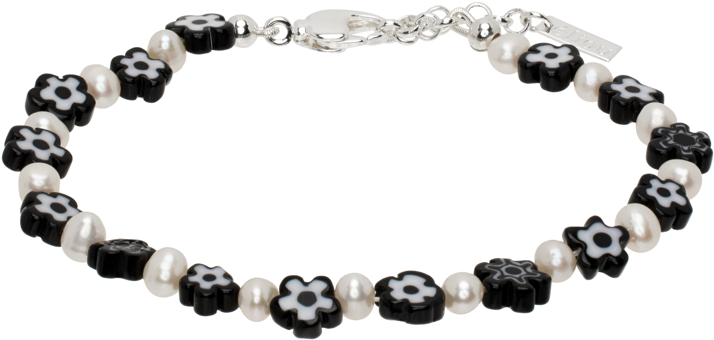 ELIOU WHITE & BLACK ONLIN BRACELET 