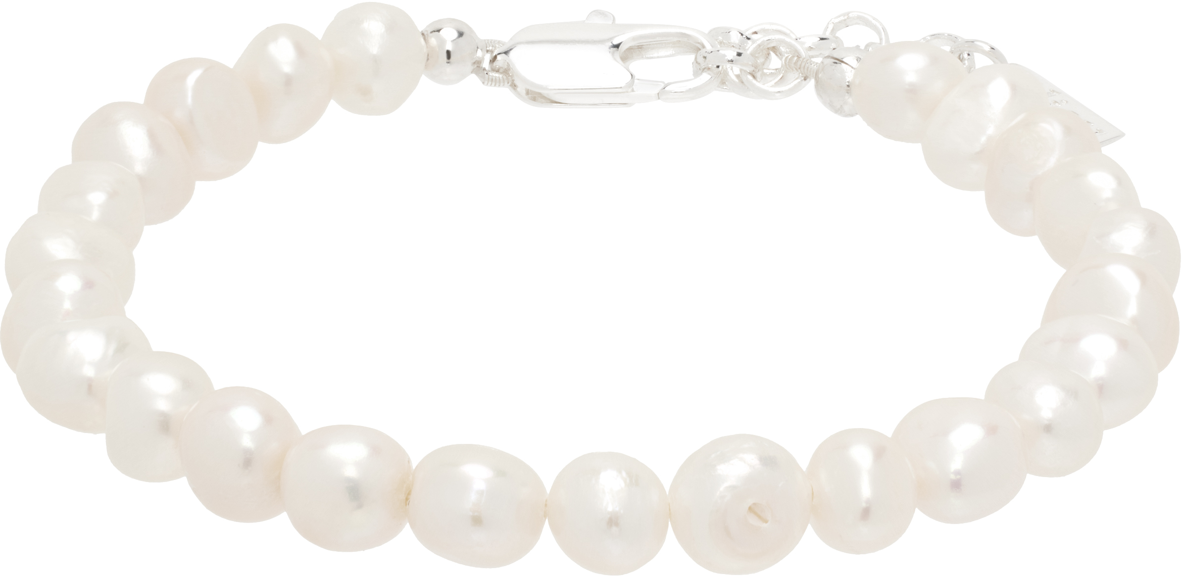 Shop Eliou White Jake Bracelet In 199 White