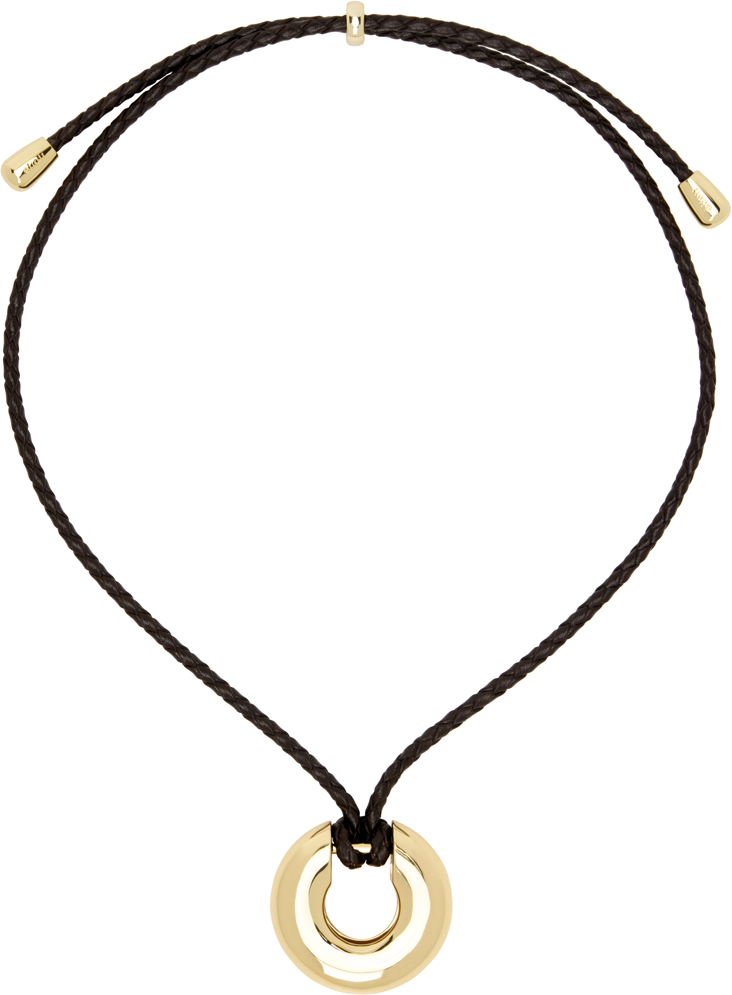 éliou Gold & Brown Charlie Necklace