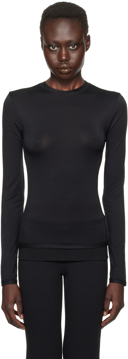 Black Lightweight Long Sleeve T-shirt