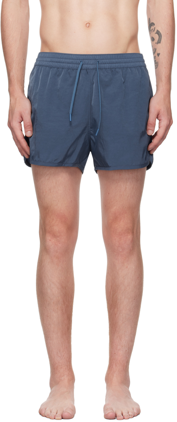 Navy Drawstring Swim Shorts