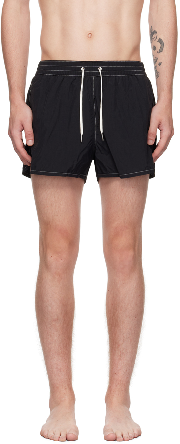 Gray Printed Swim Shorts