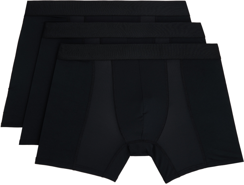 Three-Pack Black Performance Boxer