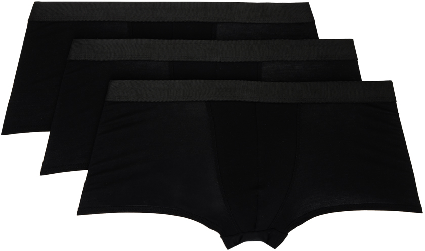 Three-Pack Black Boxer Briefs