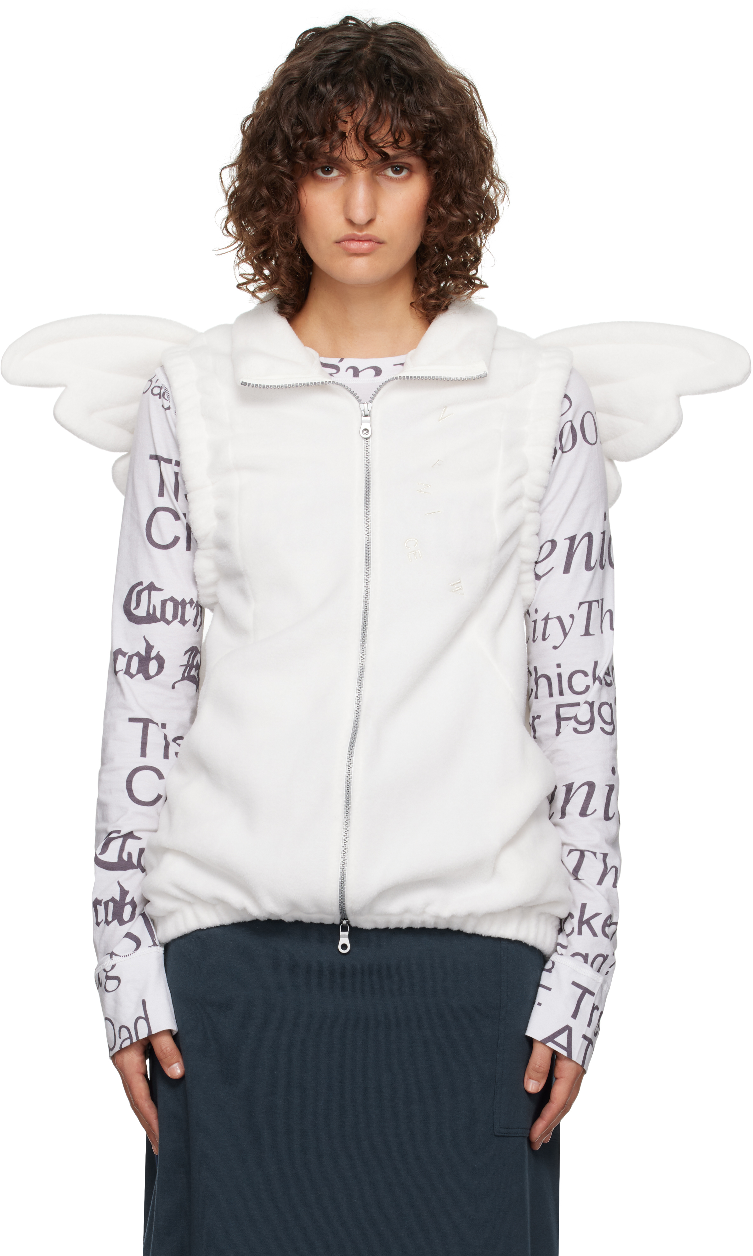 Shop Venicew White Wings Vest