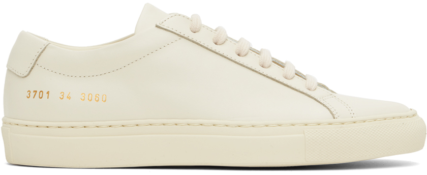 Shop Common Projects Off-white Original Achilles Low Sneakers In 3060 Warm White