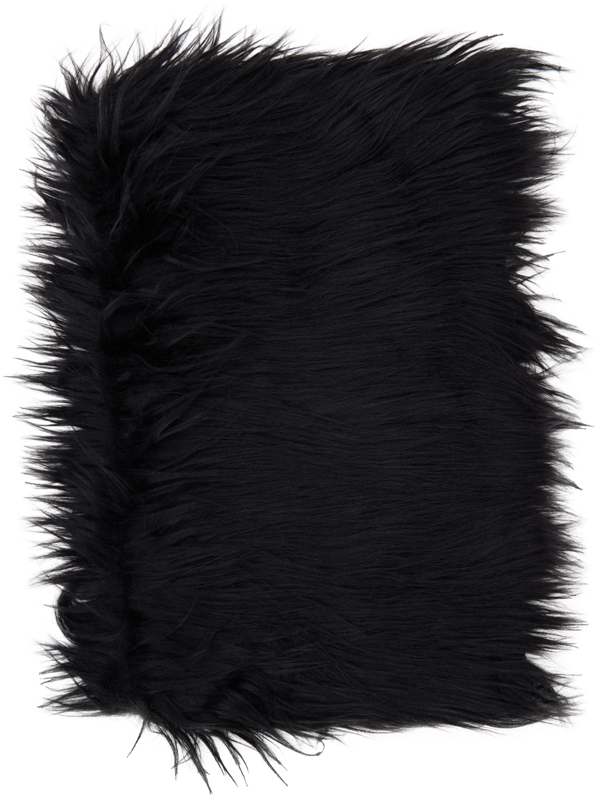 Black Faux-Fur Snood