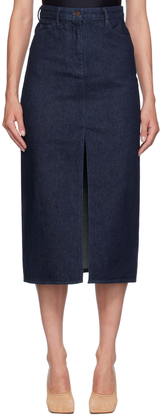 Indigo Ille Denim Midi Skirt