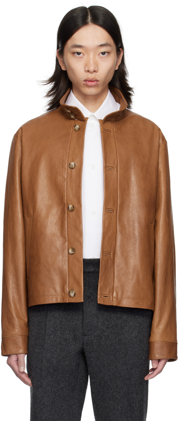 Tan Haeto Leather Jacket