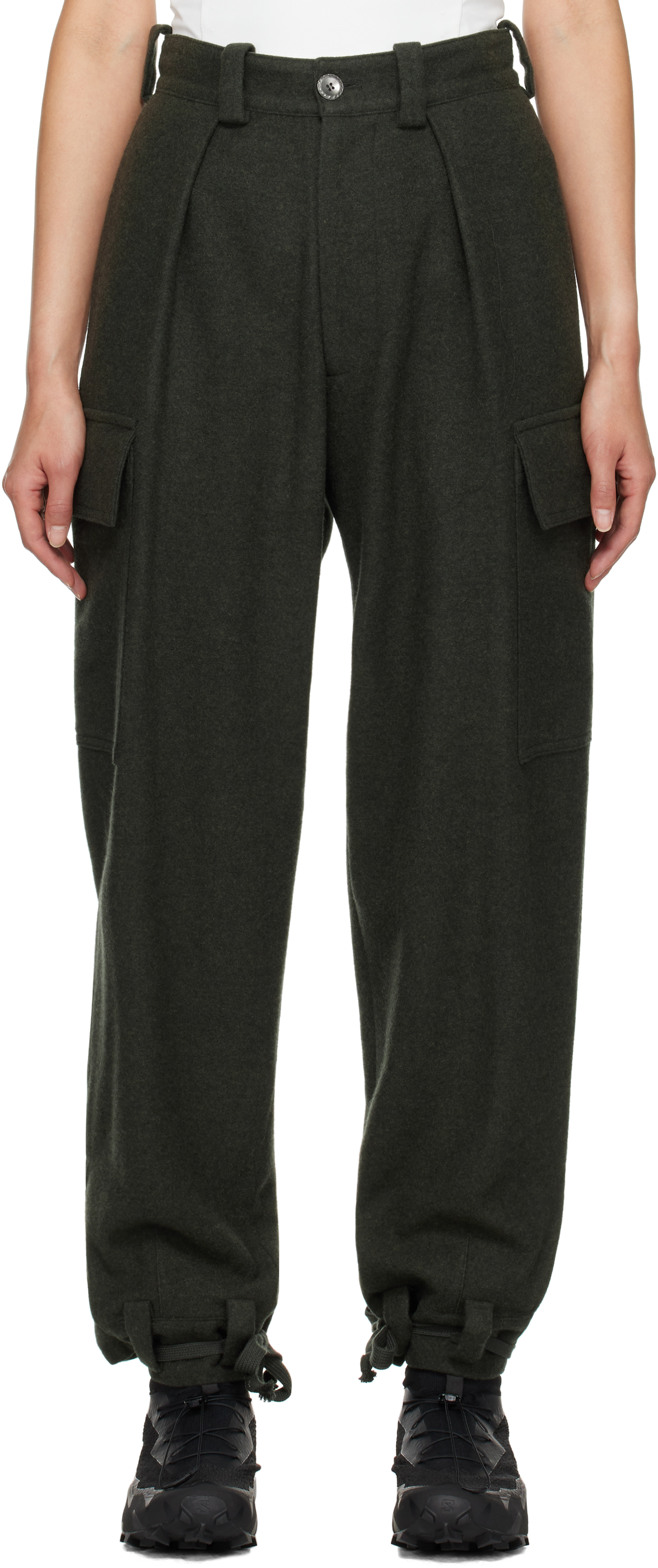 Khaki Military Wool Trousers