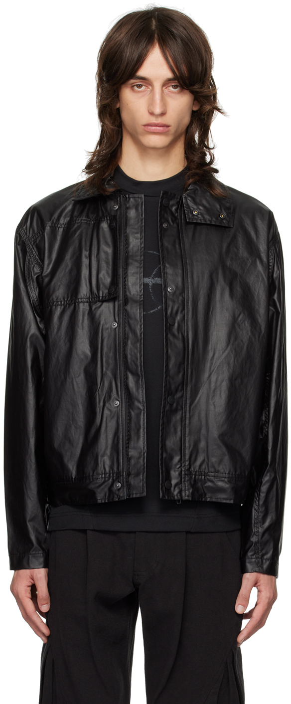 Black Waxed Cotton Jacket