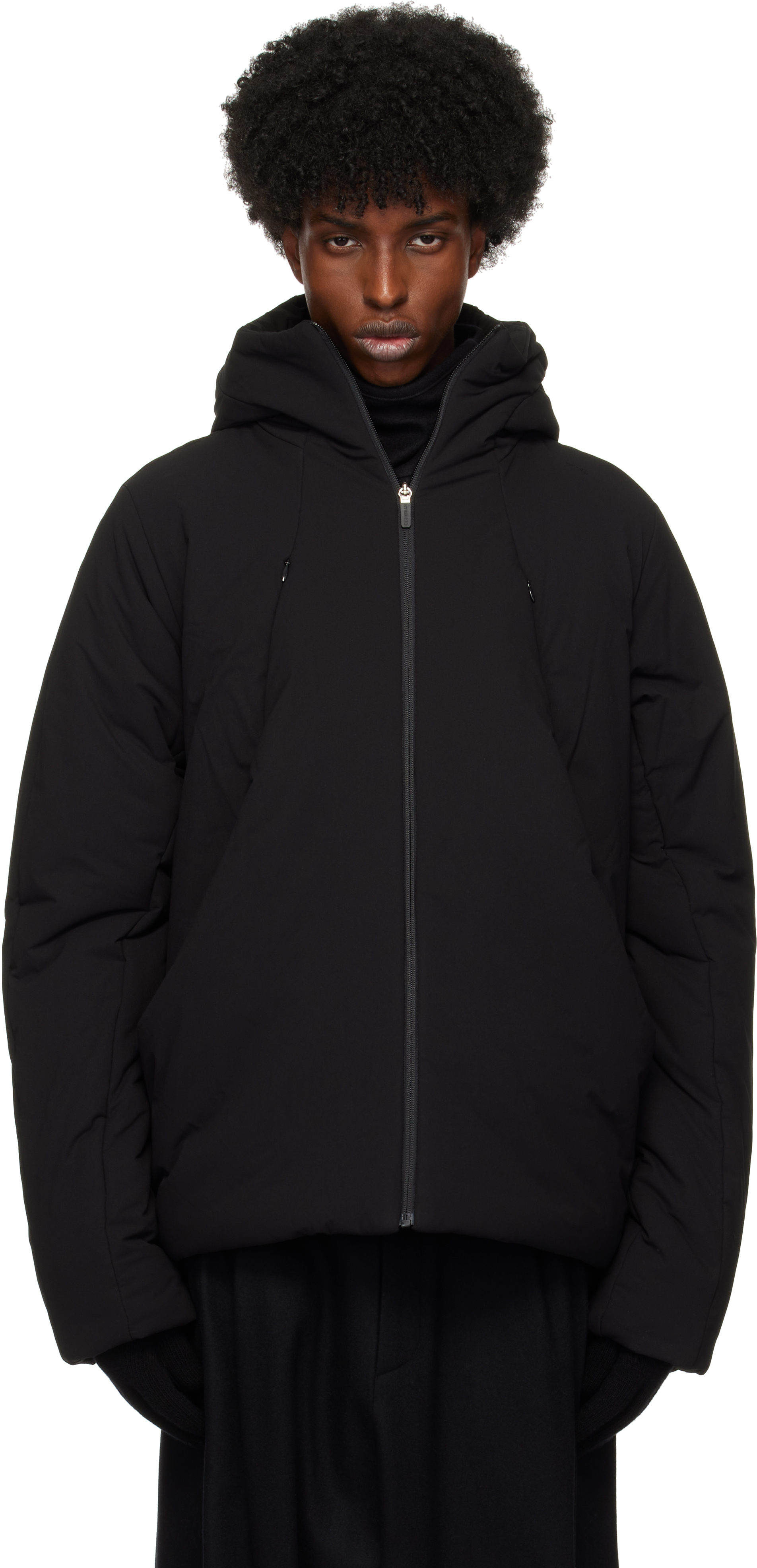 Shop Hyein Seo Black Puffer Jacket