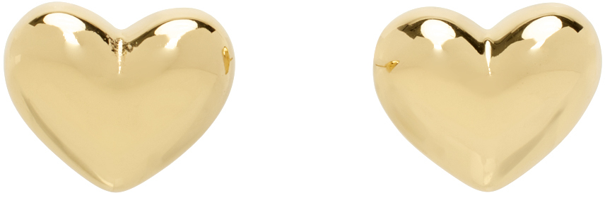 SSENSE Exclusive Gold Lonely Heart Earrings