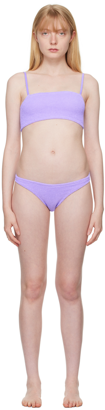 Shop Hunza G Purple Gigi Bikini In Lilac