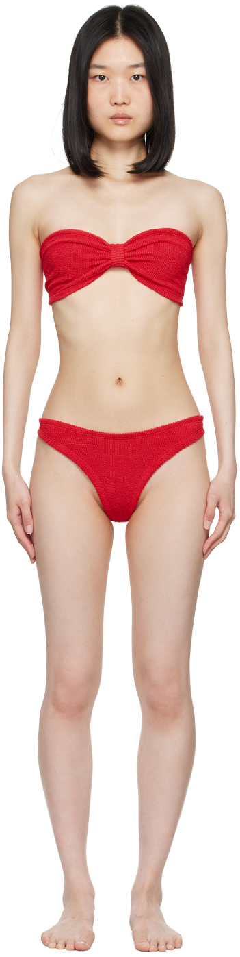 Shop Hunza G Red Tina Bikini