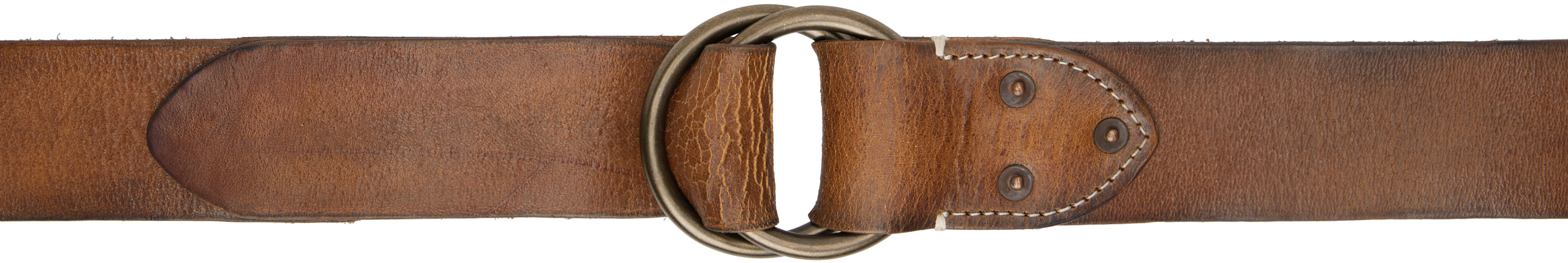 Brown Distressed Leather Belt