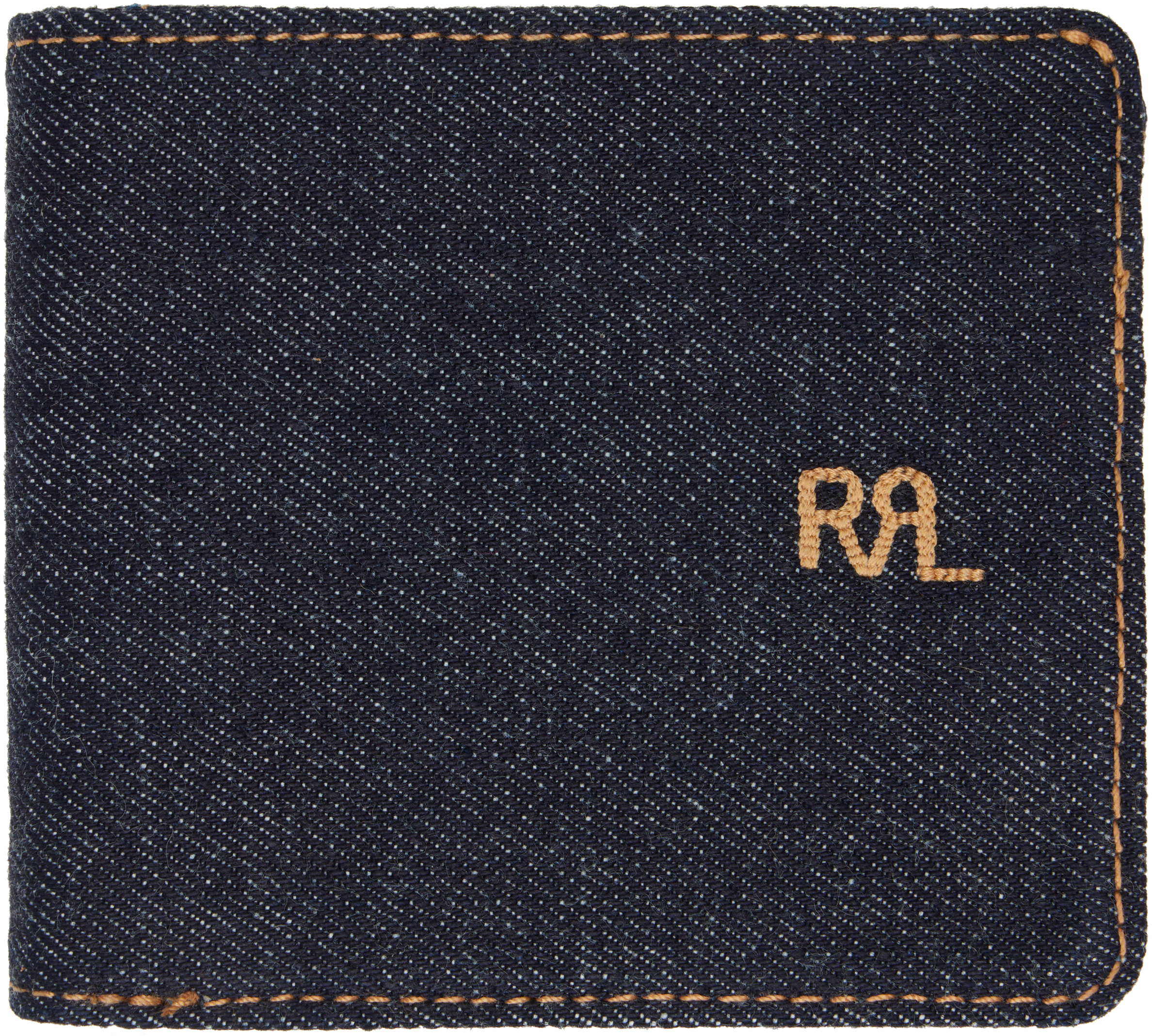 Navy Denim Billfold Wallet