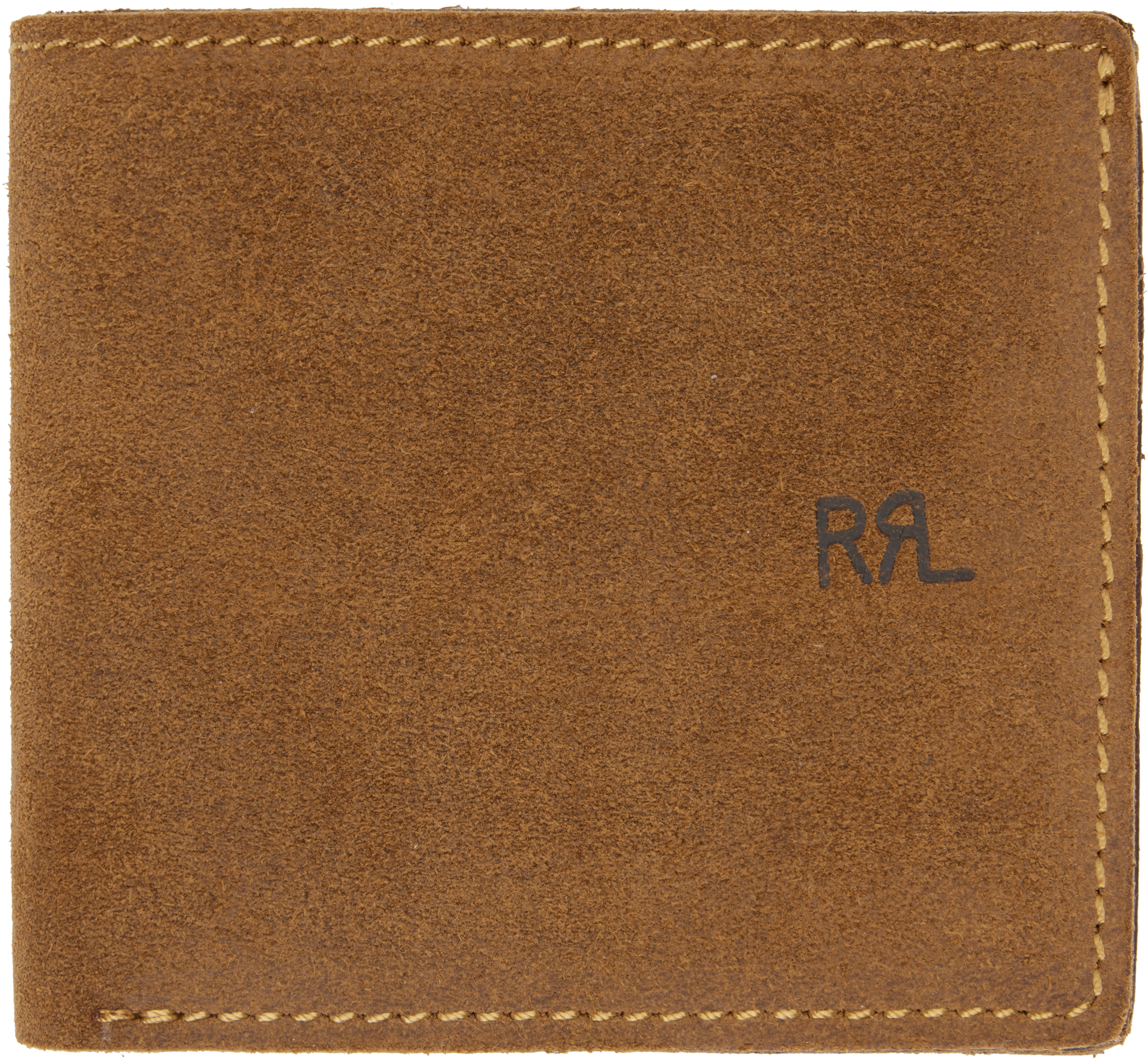 Brown Roughout Suede Billfold Wallet