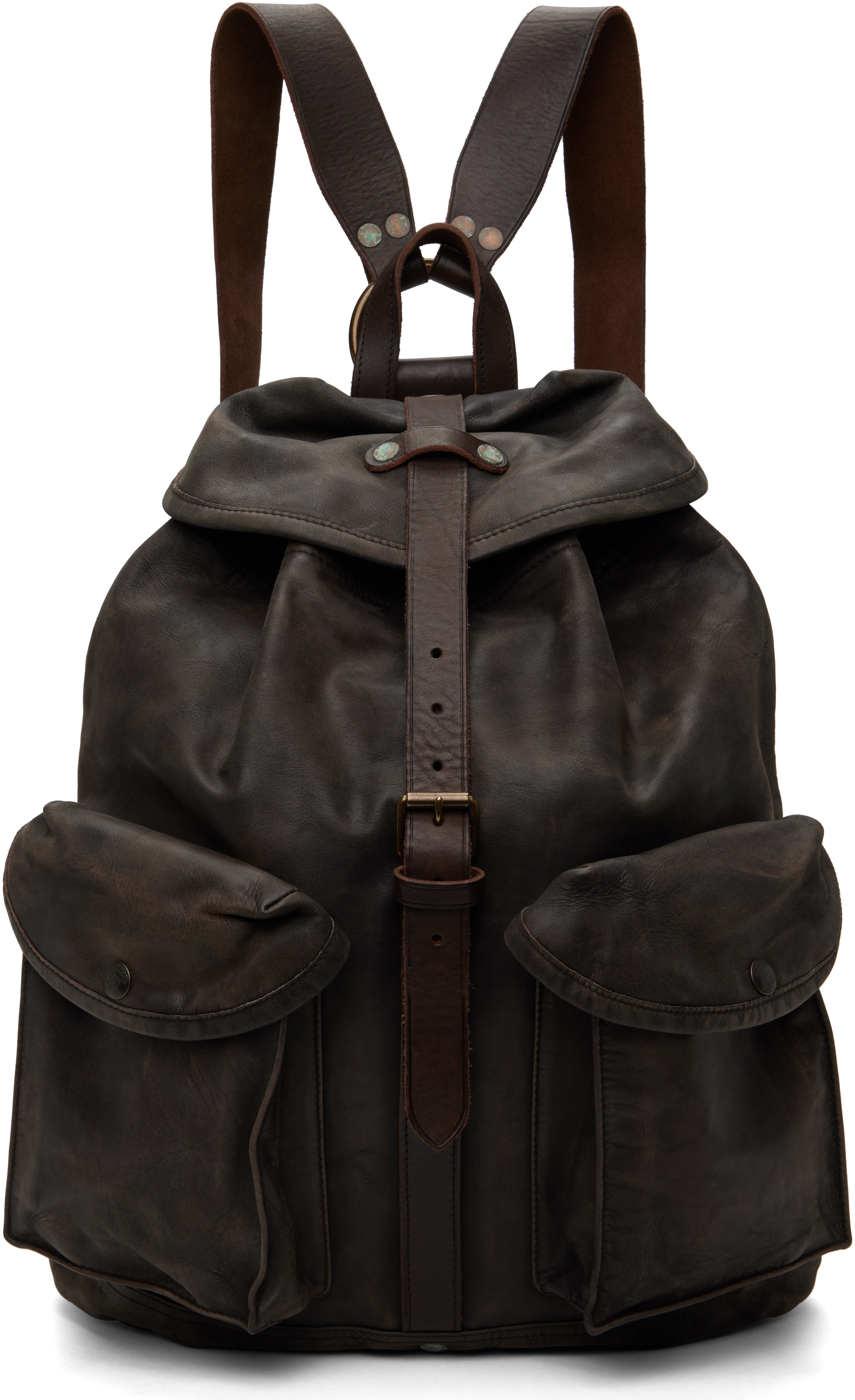 Brown Rucksack Leather Backpack