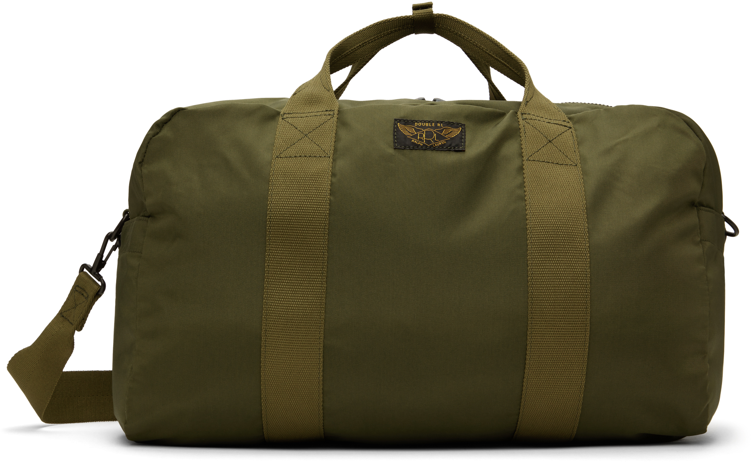 Khaki Nylon Canvas Utility Duffle Bag