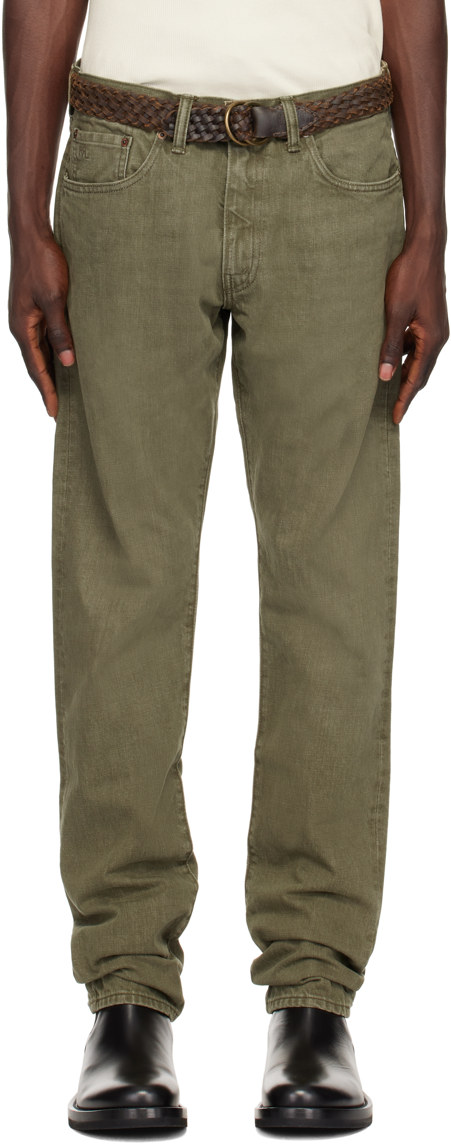 Green Slim-Fit Jeans