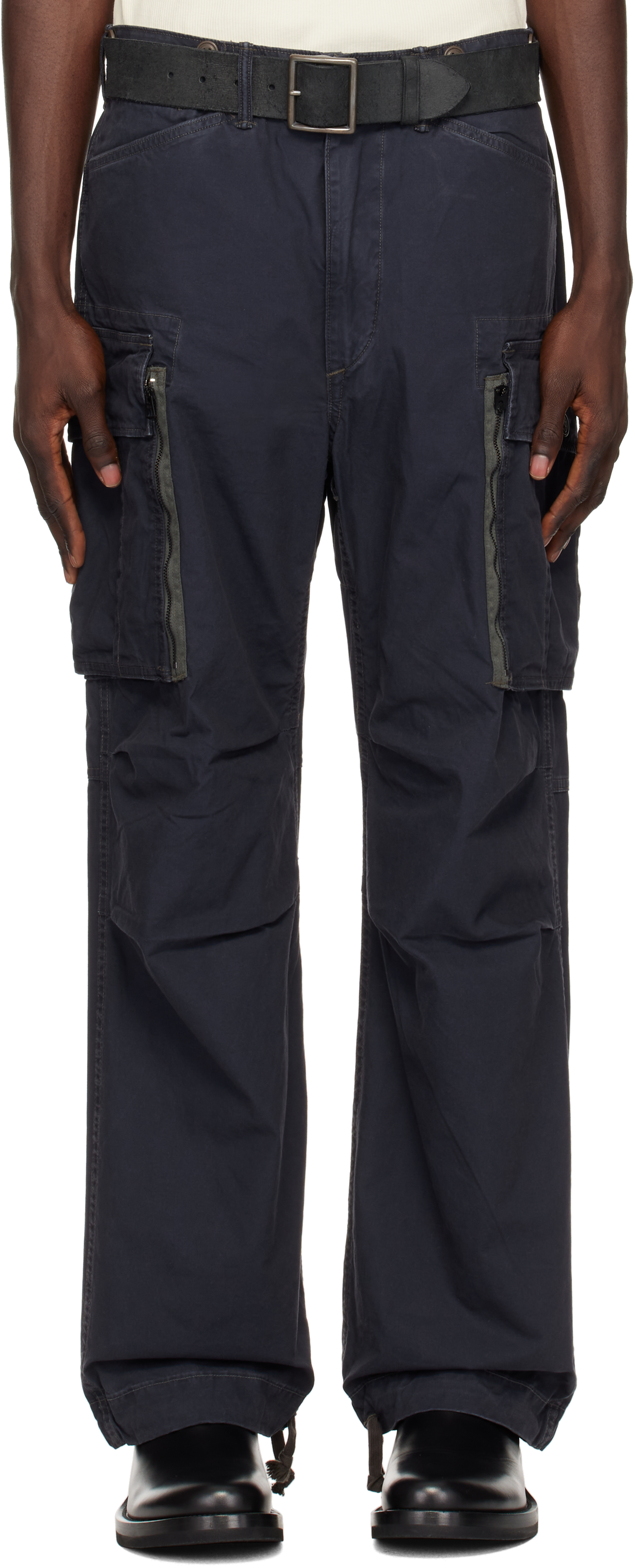 Navy Ranger Poplin Cargo Pants