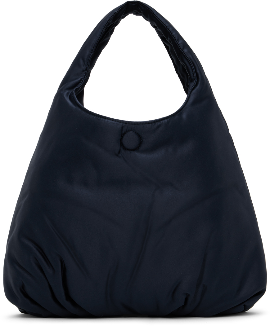 Navy Silky Padded Bag