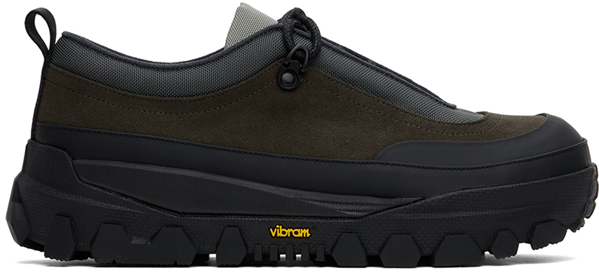 【AMOMENTO】24fw VIBRAM SNEAKERS Brown & Black Vibram Sneakers by AMOMENTO on Sale