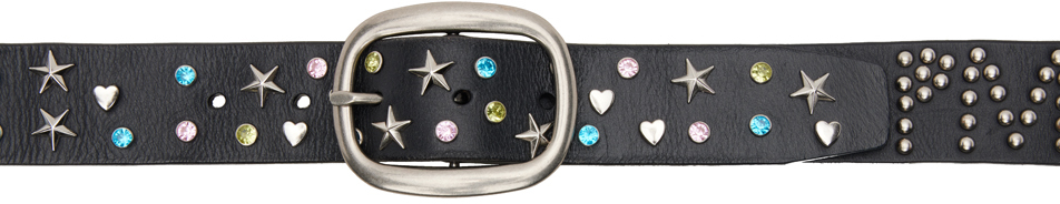 SSENSE Exclusive Black Mimi Wade Edition Studded Belt by I'm
