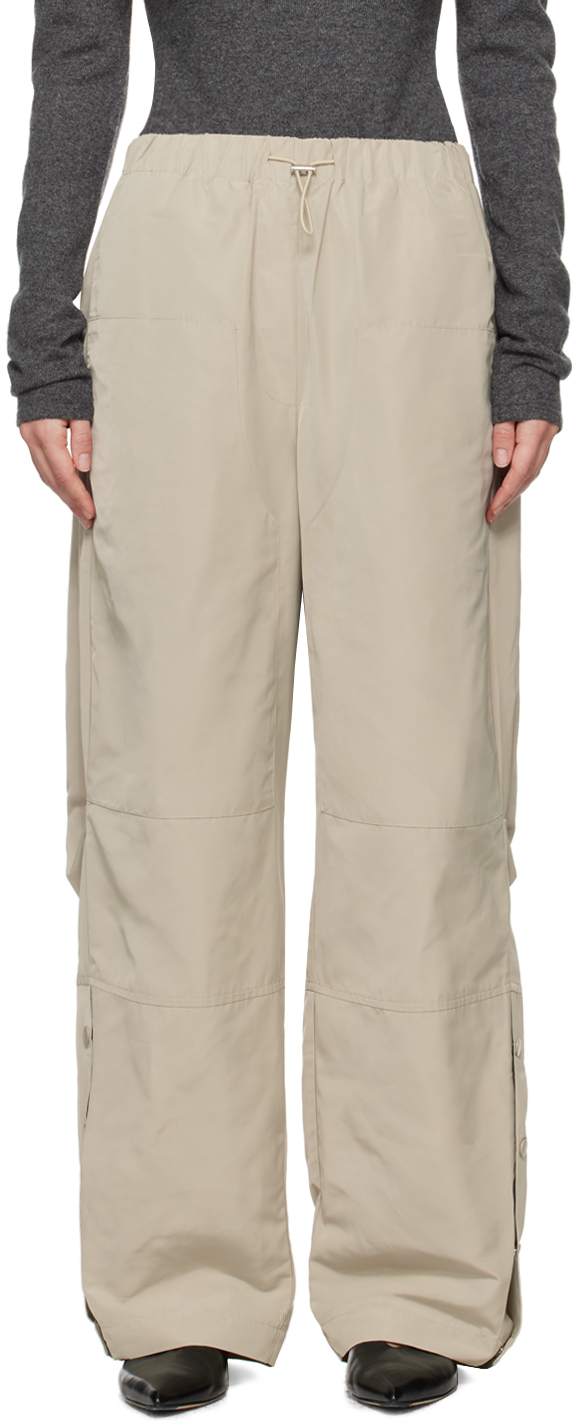 SSENSE Exclusive Taupe 'Elemental by Paris Georgia' Parachute Trousers