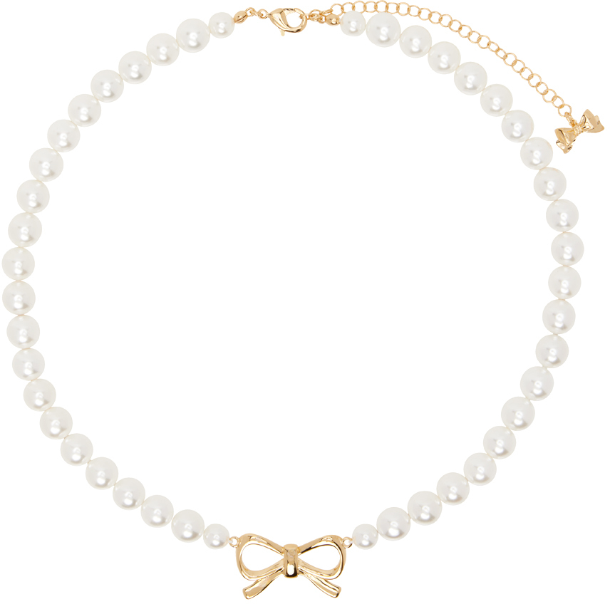 White & Gold #9701 Necklace