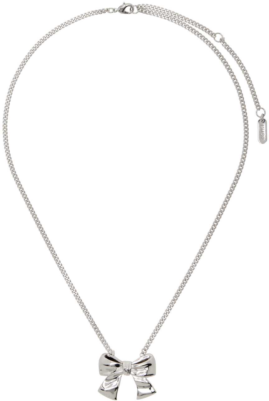 ネックレス・ペンダント [NUMBERING]Ribbon Leather Necklace 正規品☆NUMBERING☆リボン レザーチェーン ネックレス/安心追跡