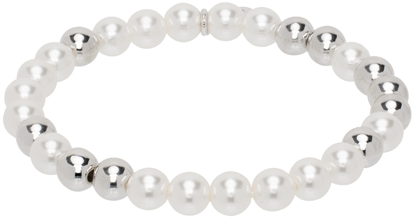 Shop Numbering Silver & White #9905 Bracelet