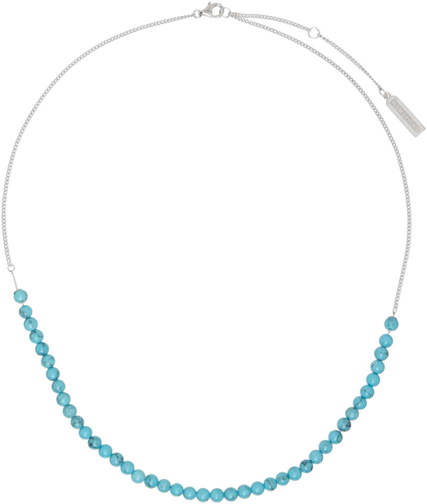 Silver & Blue #7822 Necklace