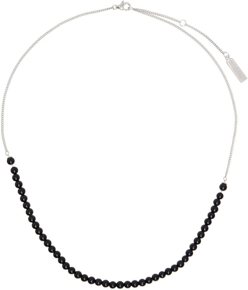 Silver & Black #7822 Necklace
