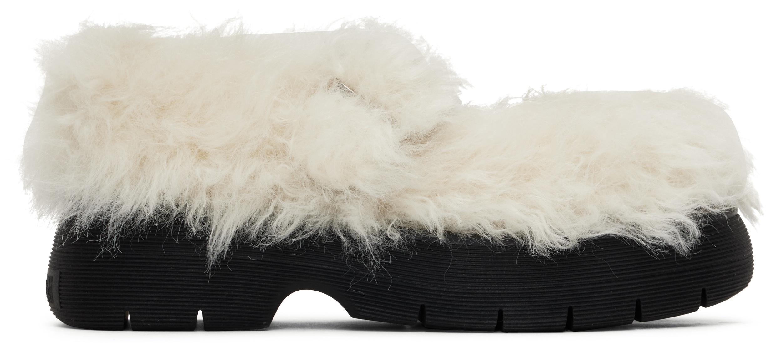 Msgm Off-white Chunky Mary Jane Loafers In 02 Off White