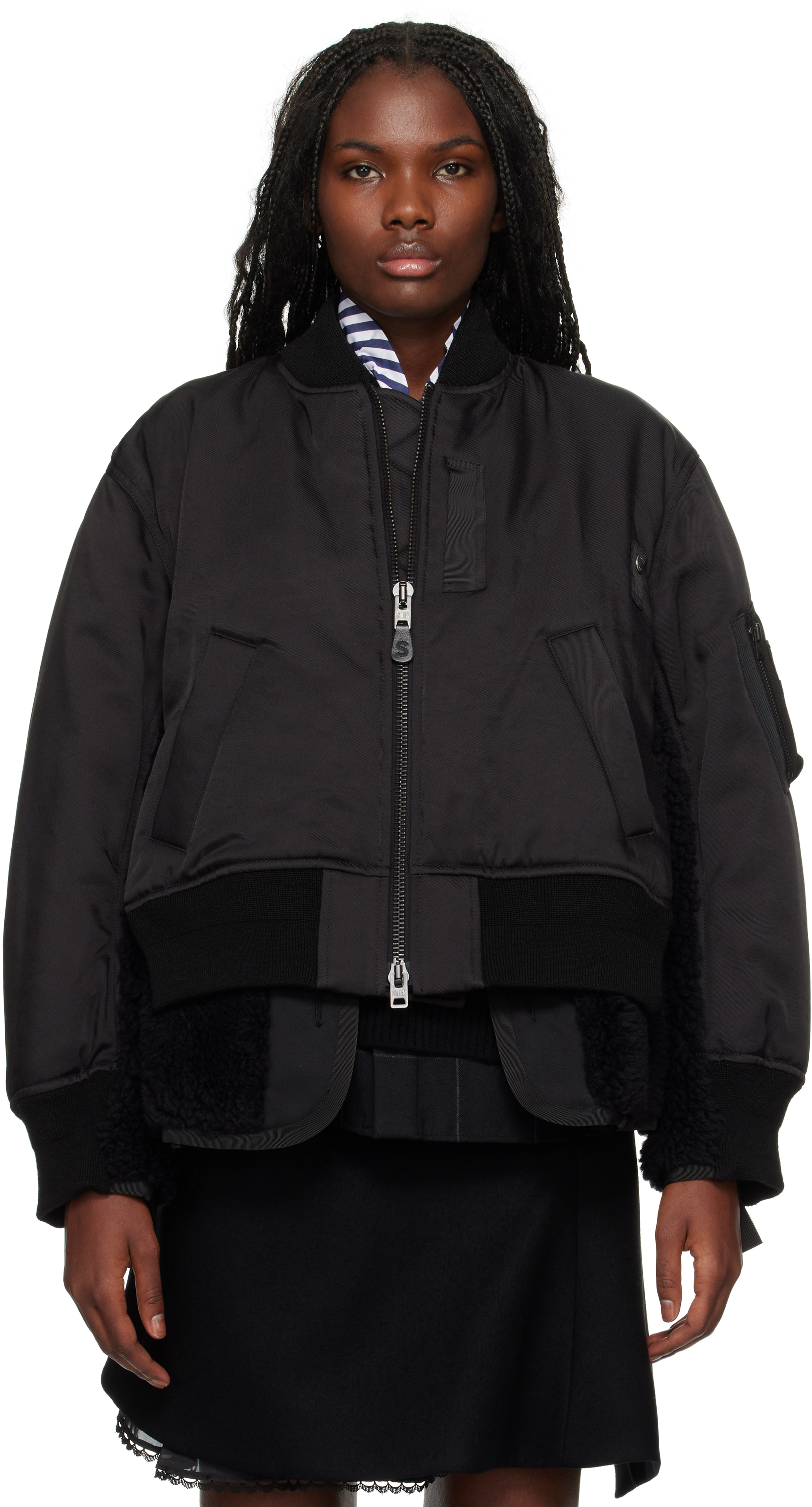 Black Spiewak Edition Bomber Jacket