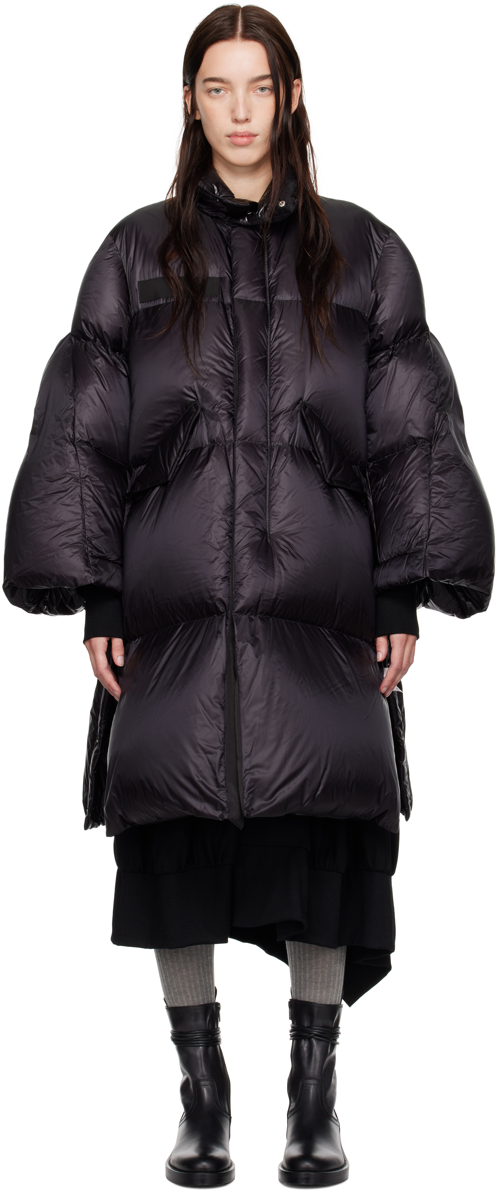 Black Padded Down Coat