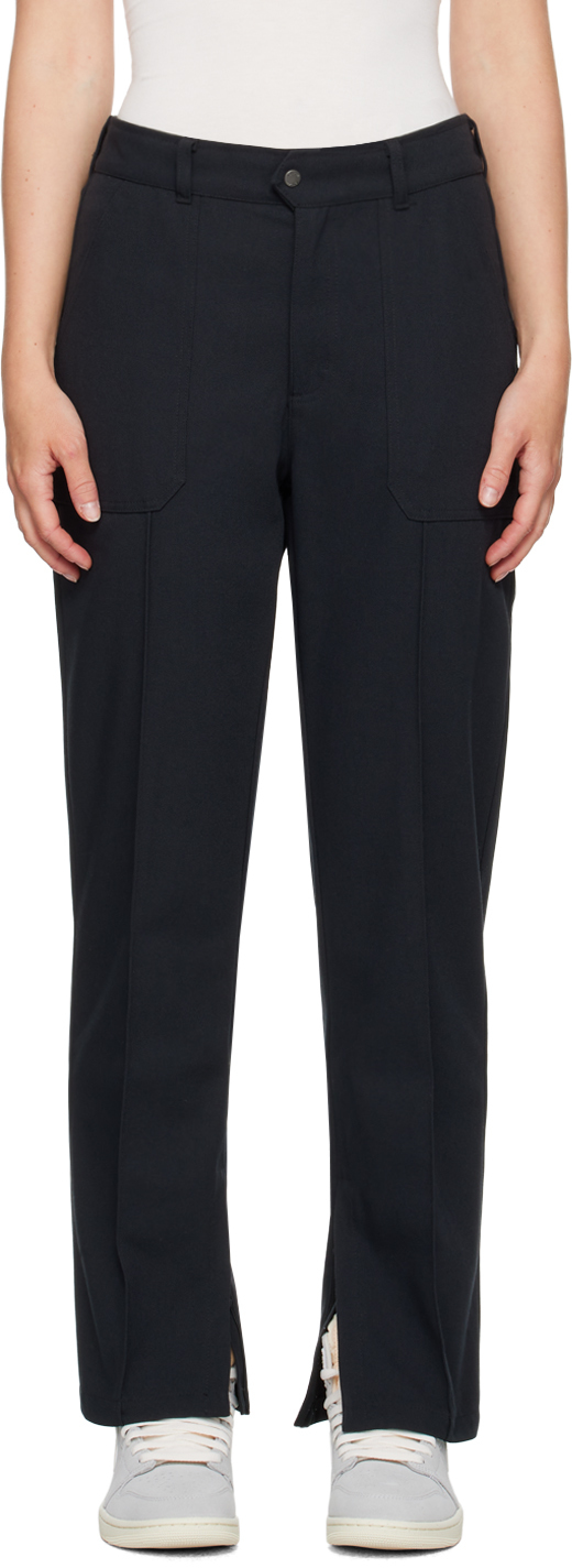 Shop Nike Black Pinched Seam Trousers