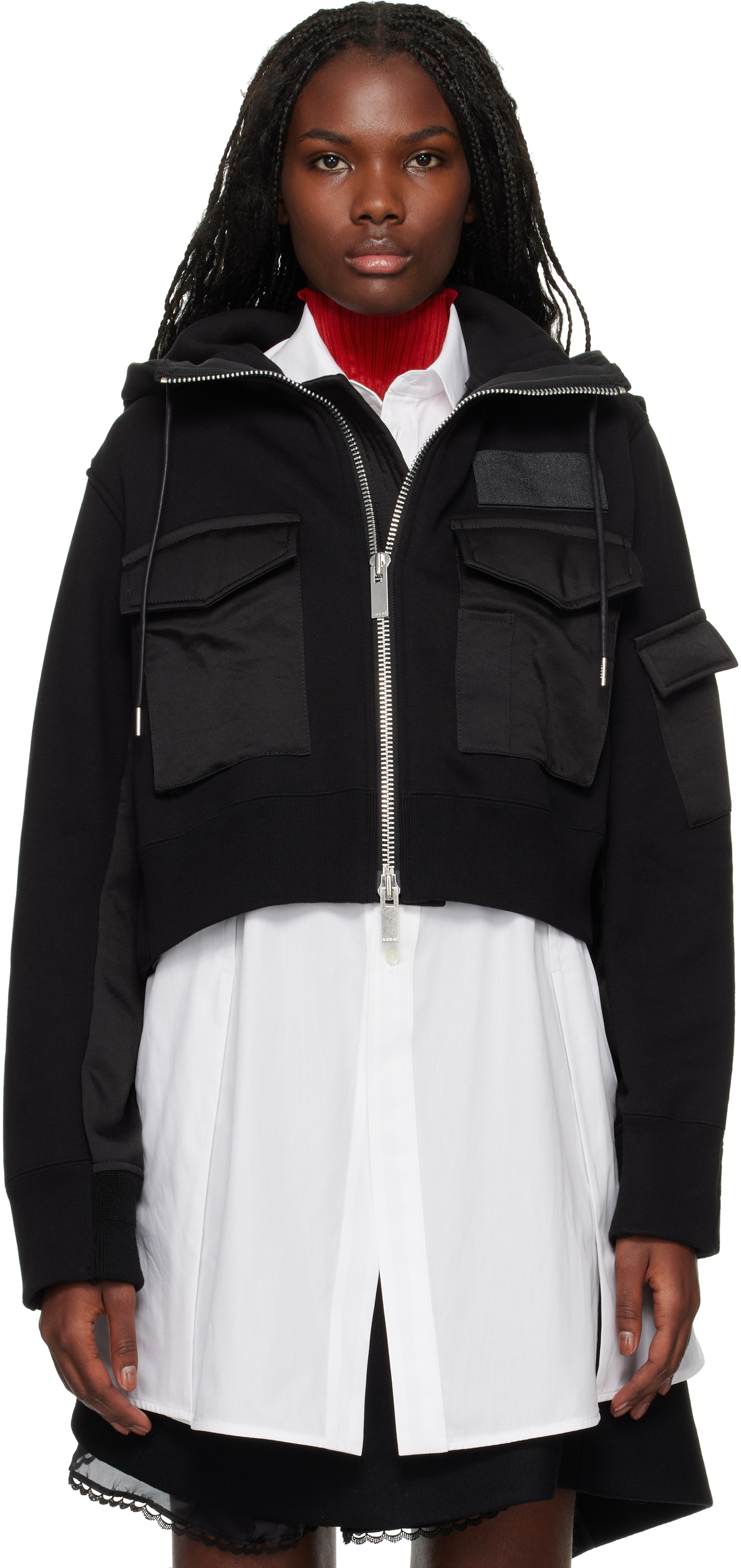 Black Spiewak Edition Cotton Hoodie by sacai on Sale