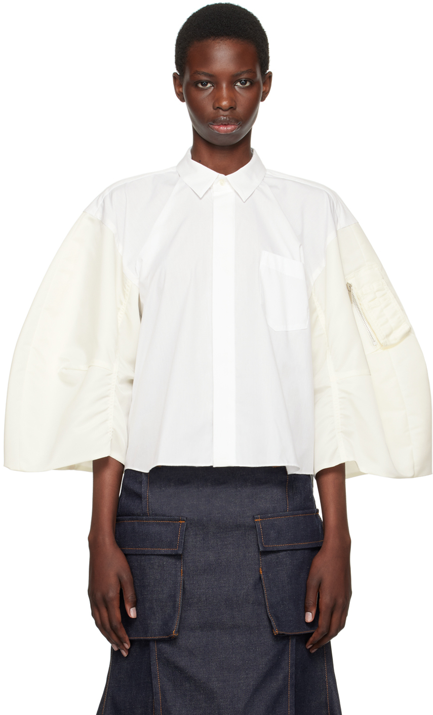 White Puff Sleeve Shirt