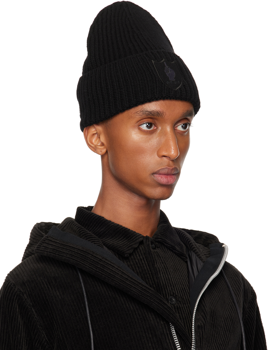Sacai Black Gonz Edition 'one Love' Beanie In 001 Black