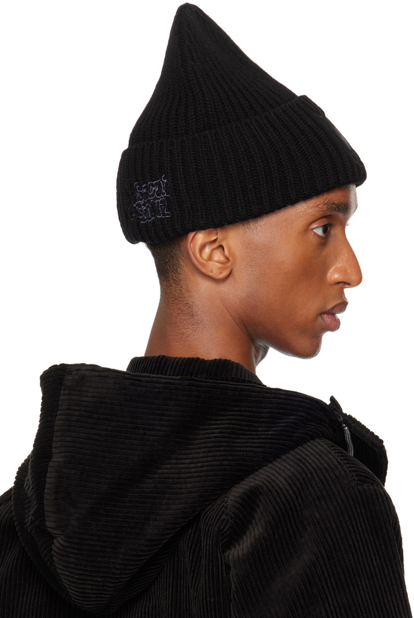 Sacai Black Gonz Edition 'one Love' Beanie In 001 Black