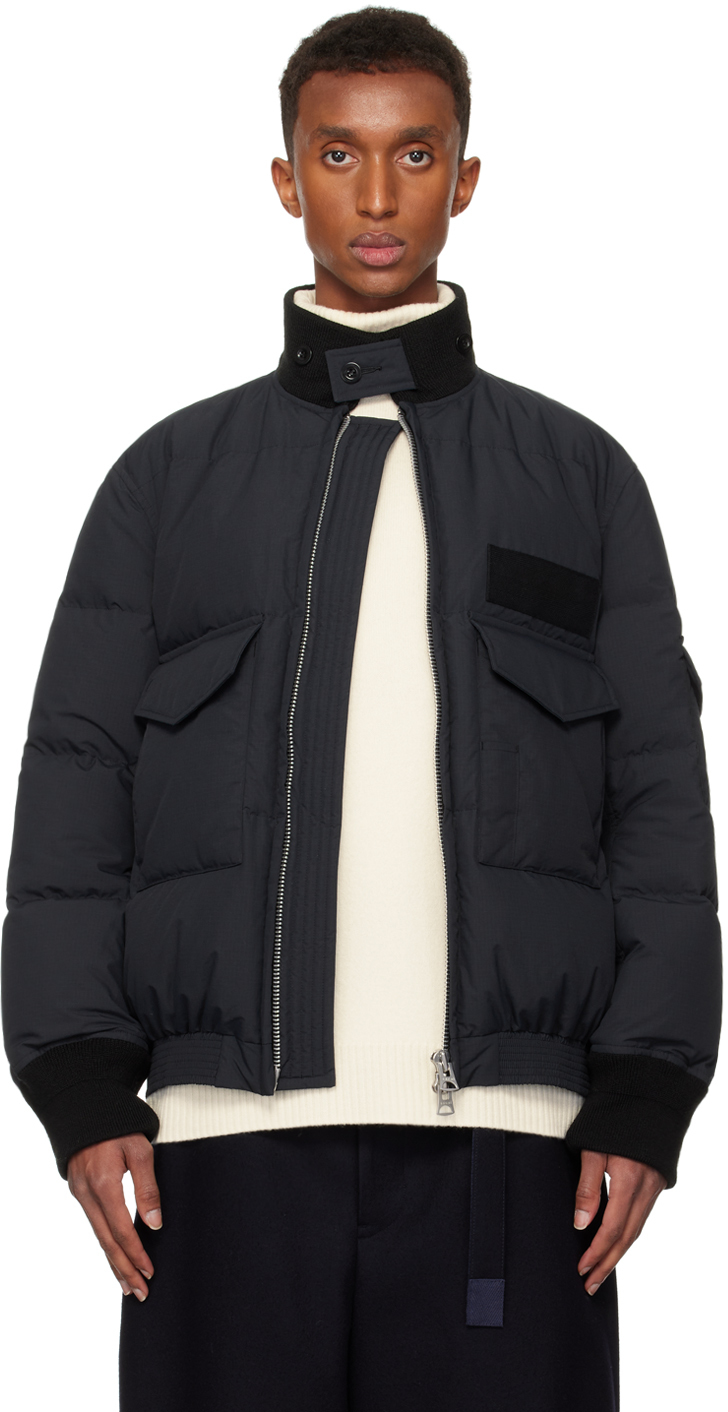 Beige Ripstop Puffer Down Jacket