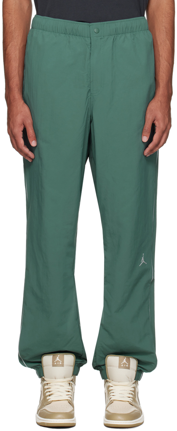 Shop Nike Green Jordan Mvp Track Pants In Oxidized Green/sail/