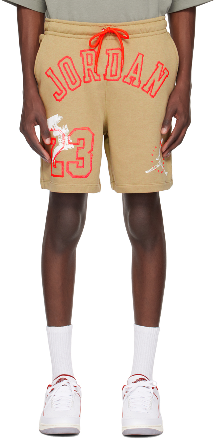 Khaki Bonded Shorts