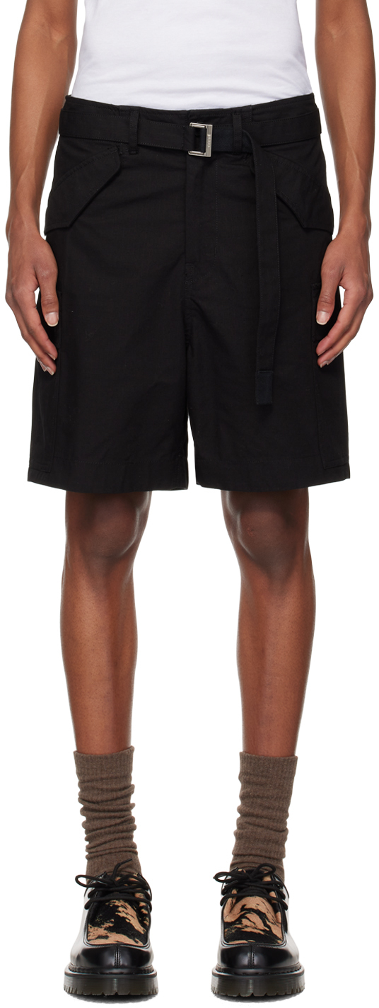 Black Ripstop Shorts